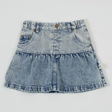 Toddler Pinstripe Peplum Denim Skirt Goldie & Ace