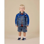 Kid Colour Block Vintage Denim Shorts Goldie & Ace