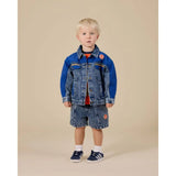 Kid Colour Block Vintage Denim Shorts Goldie & Ace
