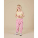 Kid Embroidered Colou Pop Rib Singlet Yellow/Pink Goldie & Ace
