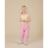 Kid Embroidered Colou Pop Rib Singlet Yellow/Pink Goldie & Ace