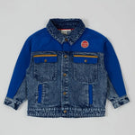 Kid Colour Block Vintage Denim Jacket Goldie & Ace