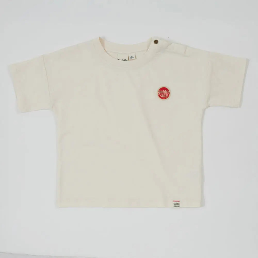 Kid Essential Logo T-Shirt Antique White Goldie & Ace