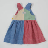 Kid Patchwork Stripe Heidi Pinafore Dress Goldie & Ace