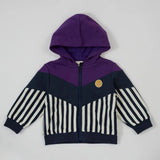 Kid Block Stripe Hooded Jacket Goldie & Ace