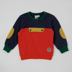 Kid Colour Block Pocket Sweater Goldie & Ace