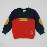 Kid Colour Block Pocket Sweater Goldie & Ace