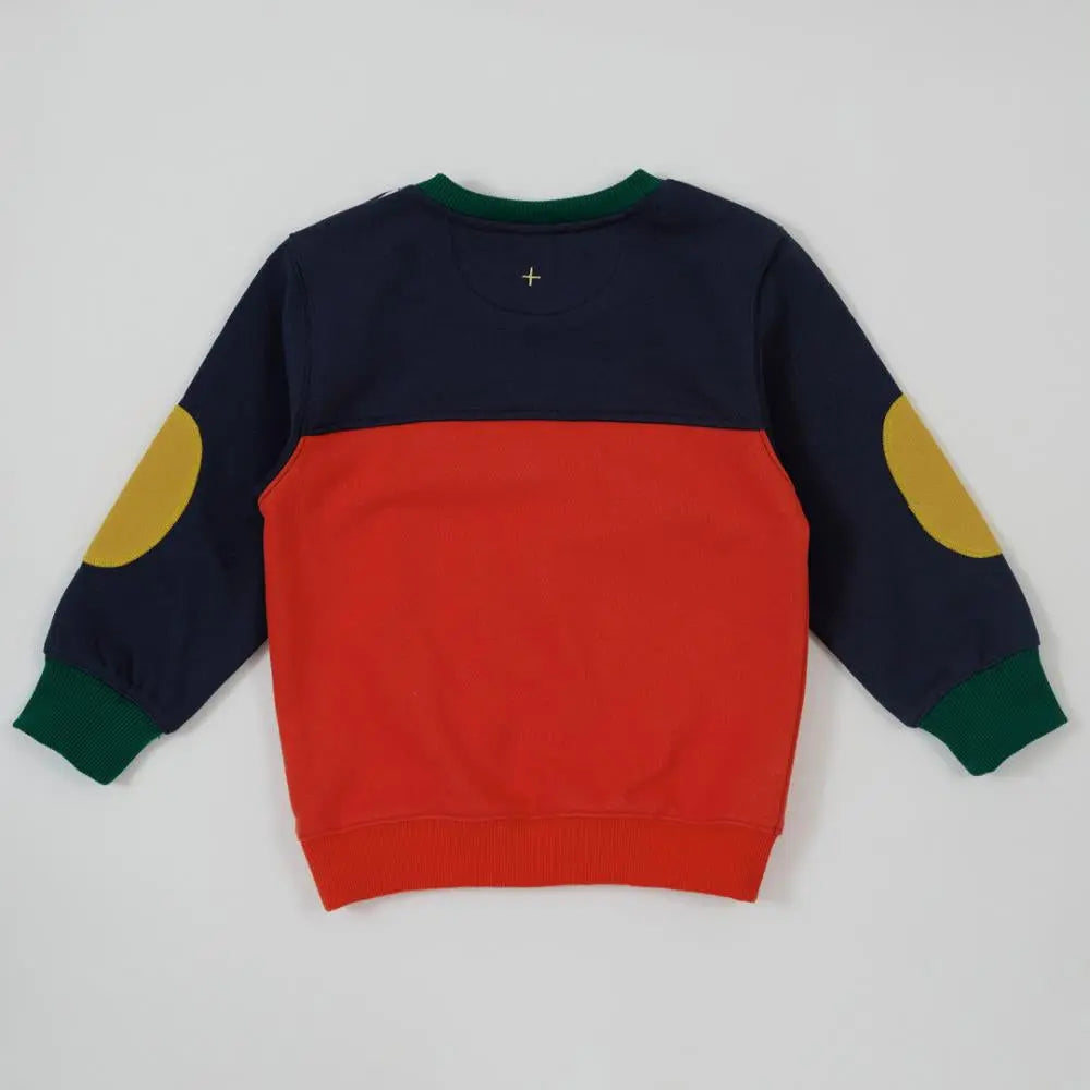 Kid Colour Block Pocket Sweater Goldie & Ace