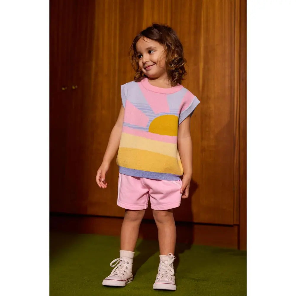 Kid Sunrise Knit Vest Goldie & Ace
