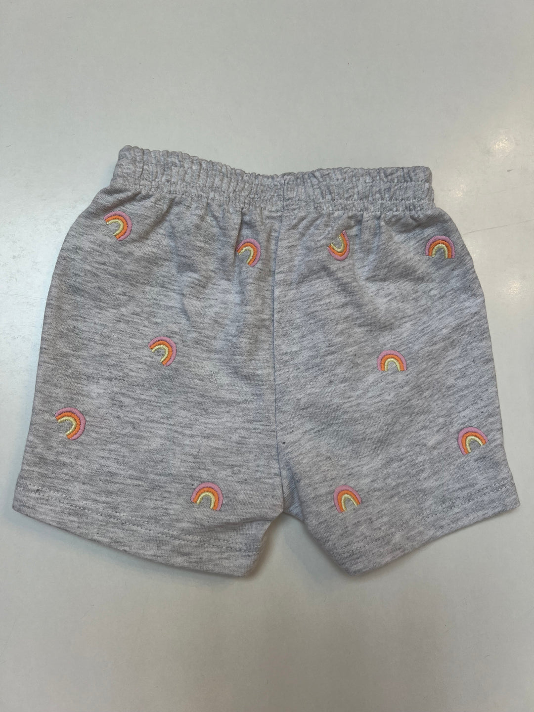 Light Grey Rainbow Cotton Shorts