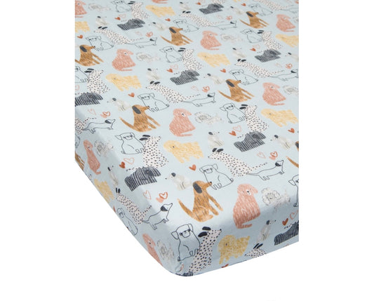 Honey Puppies Crib Sheet