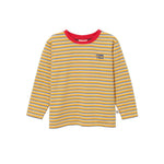 Kid Crew Neck Yellow Stripe Top Goldie&Ace