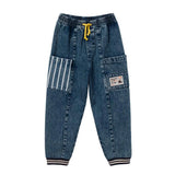 Kid Denim Stripe Pocket Kit Jogger Pants Goldie&Ace