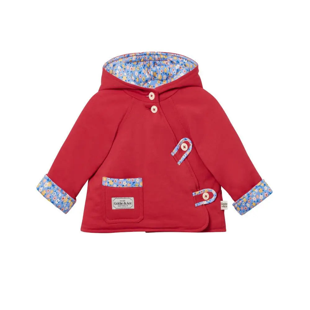 Baby Posy Patch Red Duffle Jacket Goldie&Ace