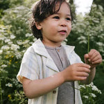 Baby Zinnia Strip Linen blouse Riffle Amsterdam