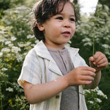 Baby Zinnia Strip Linen blouse Riffle Amsterdam