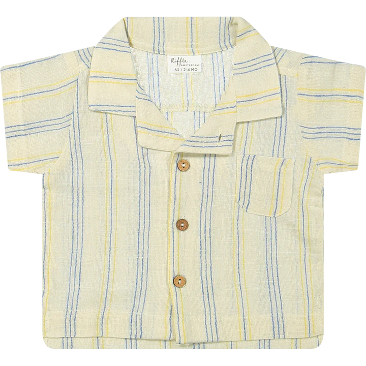 Zinnia Strip Linen blouse