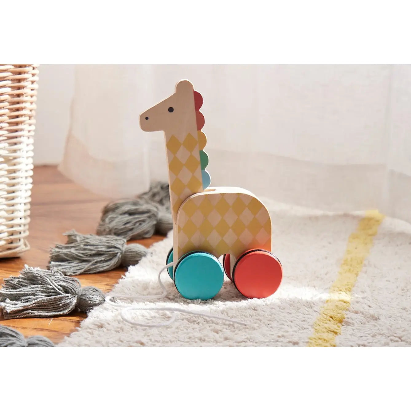 On the Go Giraffe Wooden Pull Toy