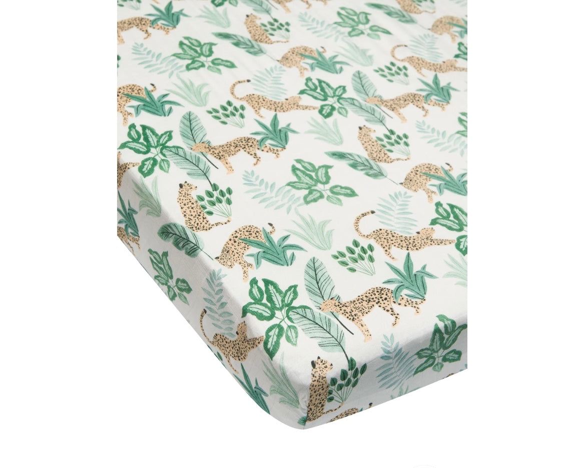 Tropical Jungle Crib Sheet