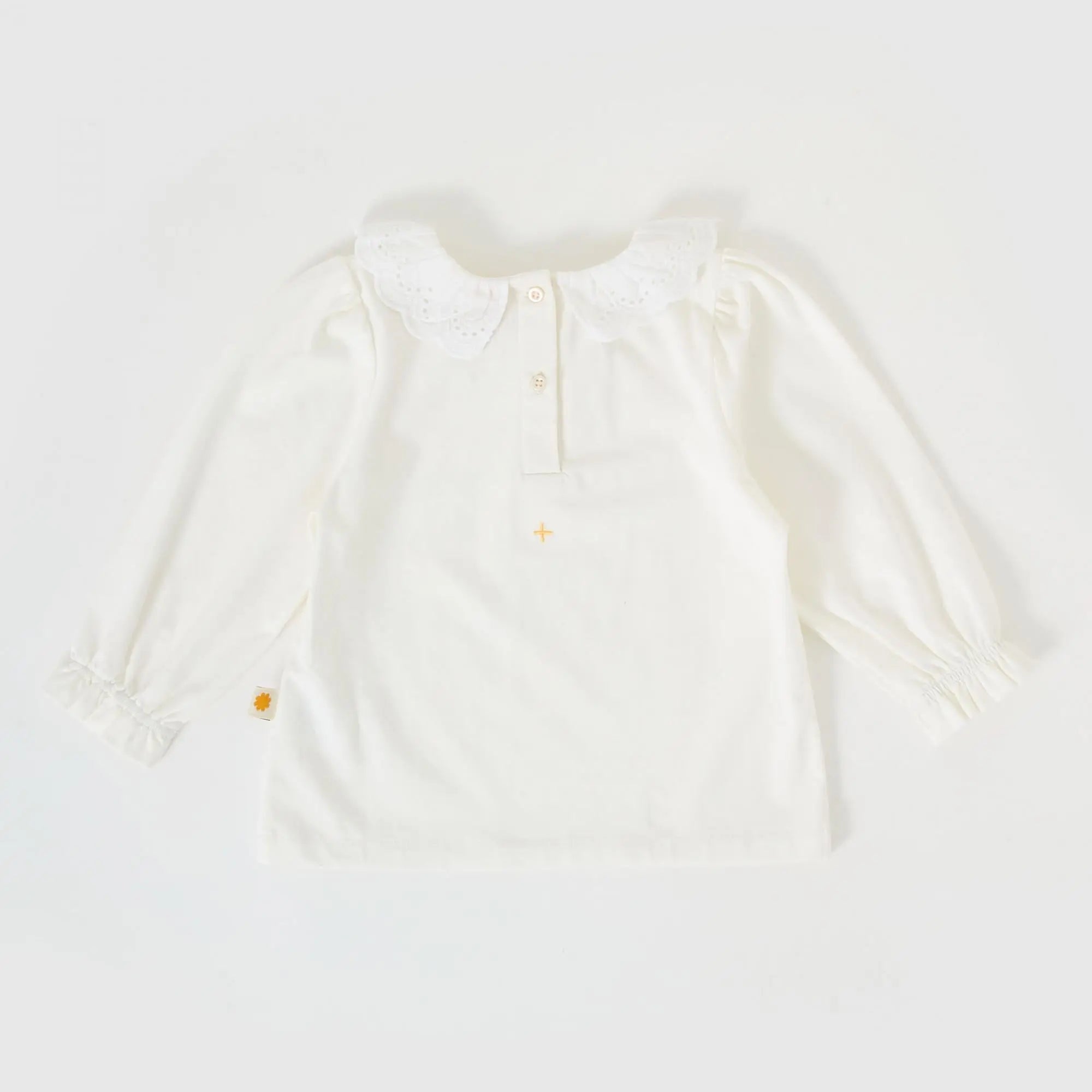 Kid Laura Puff Sleeve Collar Long Sleeve Top Goldie & Ace