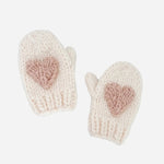 Baby Heart Mittens, Blush GIGGLES LA