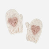 Baby Heart Mittens, Blush GIGGLES LA