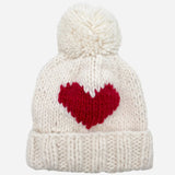 Baby Heart Beanie, Red GIGGLES LA