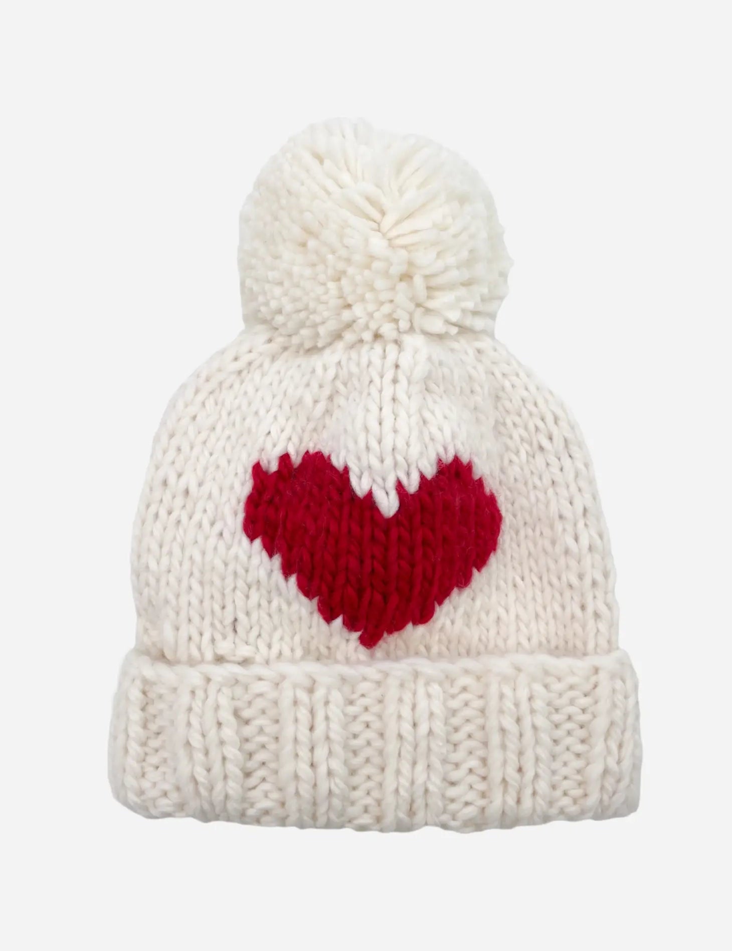 Baby Heart Beanie, Red GIGGLES LA