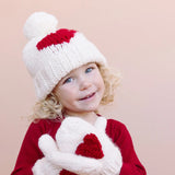 Baby Heart Beanie, Red GIGGLES LA