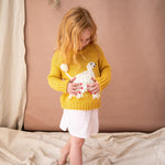 Toddler Deborah Hairy Jumper-Mustard Seeds Pearson & Pearson