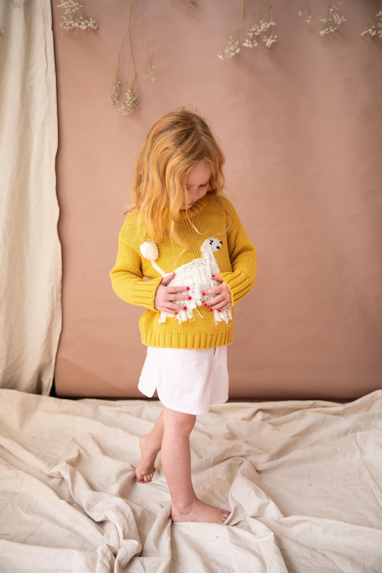 Toddler Deborah Hairy Jumper-Mustard Seeds Pearson & Pearson