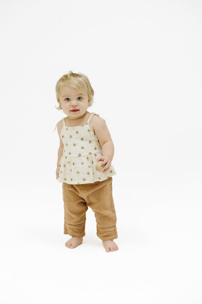 Bitty Blooms Peplum and Pants Set