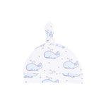 Bubbly Whale Blue Knotted Hat Angel Dear