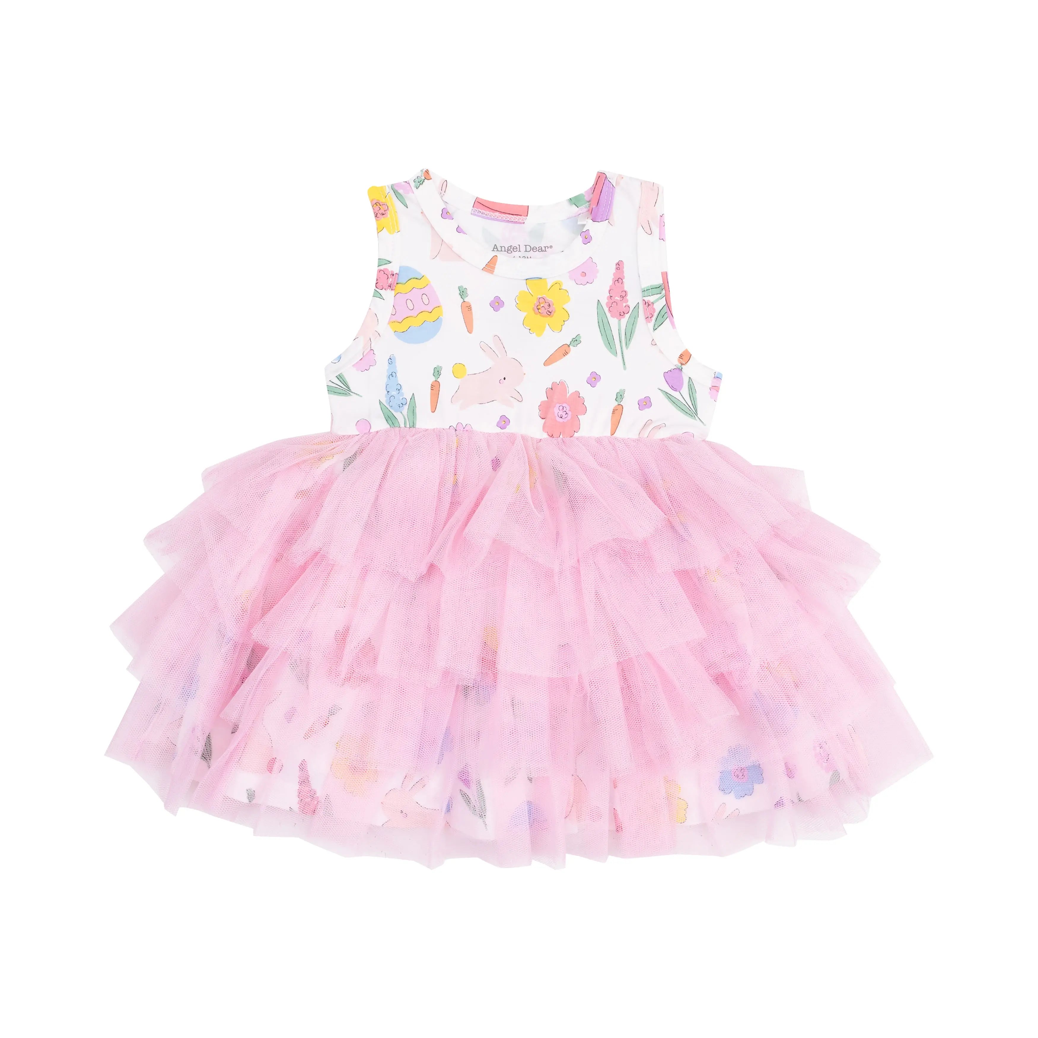 Toddler Easter Bunnies Twirly Tank Tutu Dress Angel Dear