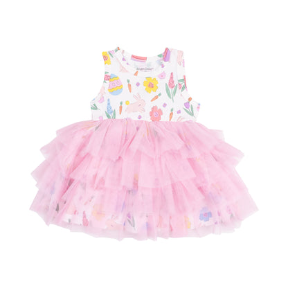 Easter Bunnies Twirly Tank Tutu Dress