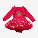 Baby Red Candy Cane TuTu Dress Petite Hailey