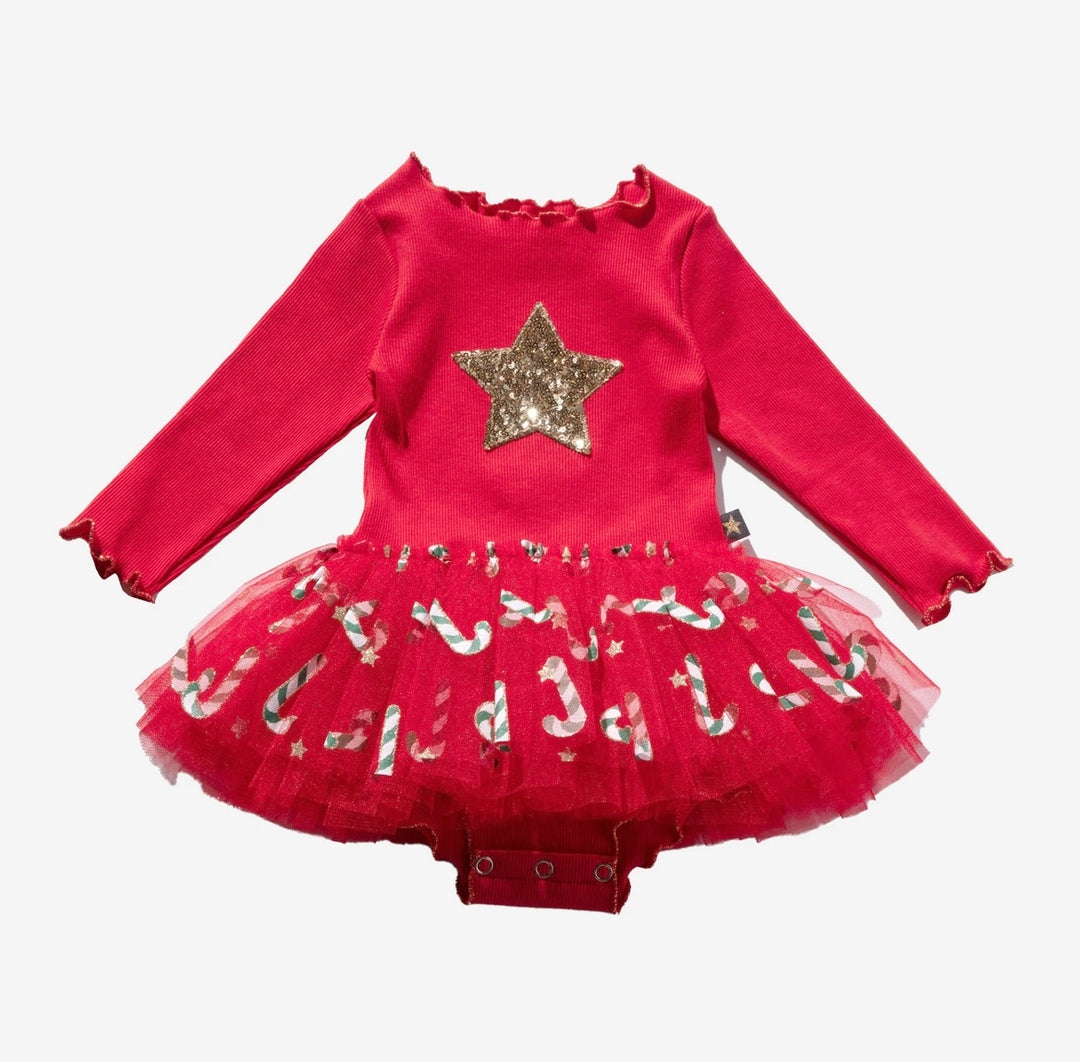 Red Candy Cane TuTu Dress