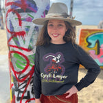Kid Cyndi Lauper Organic Not Quite Crop Long Sleeve Rowdy Sprout