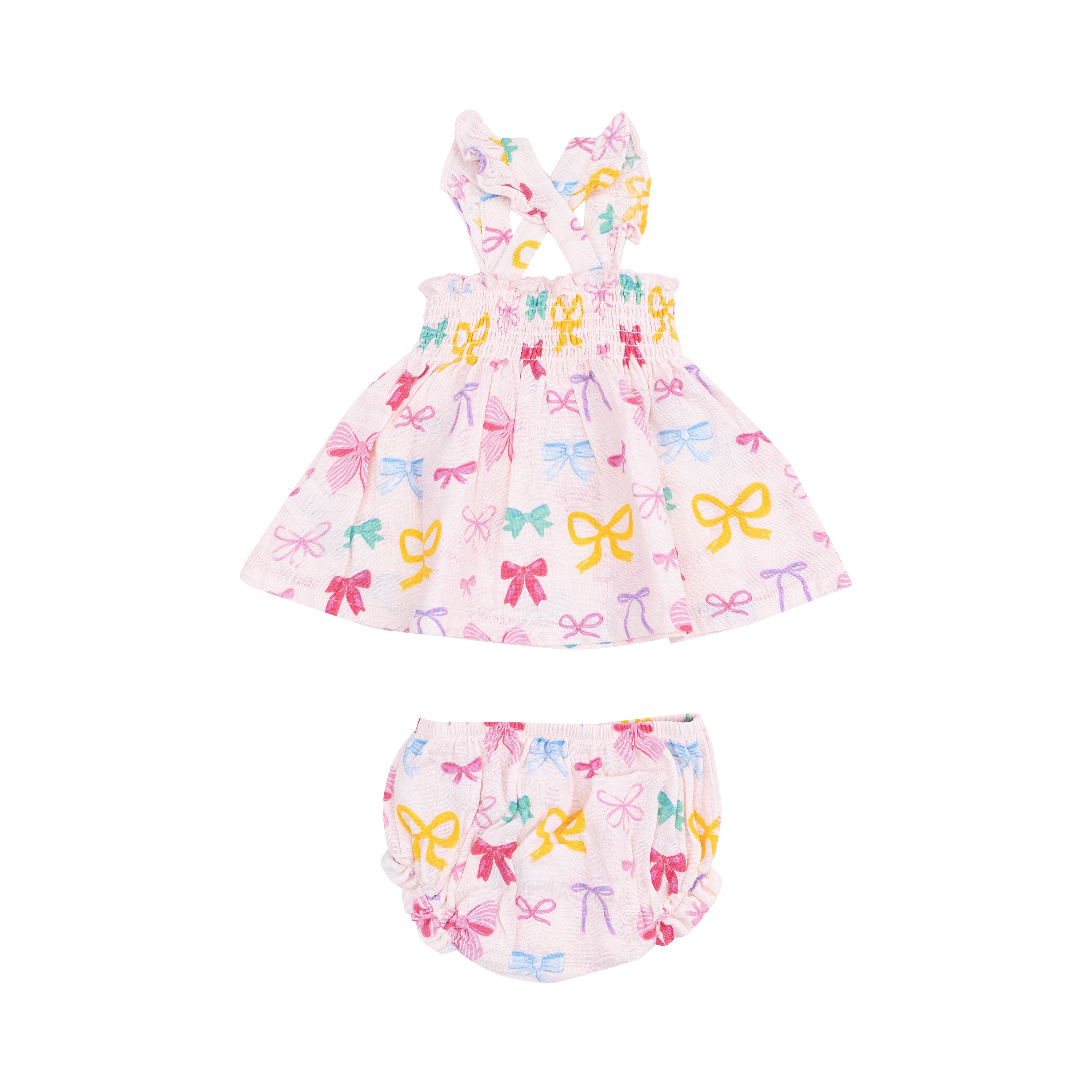 Baby Colorful Bows Ruffle Set Angel Dear