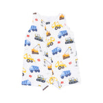 Baby Cool Construction Sleeveless Shortie Romper Angel Dear