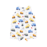 Baby Cool Construction Sleeveless Shortie Romper Angel Dear
