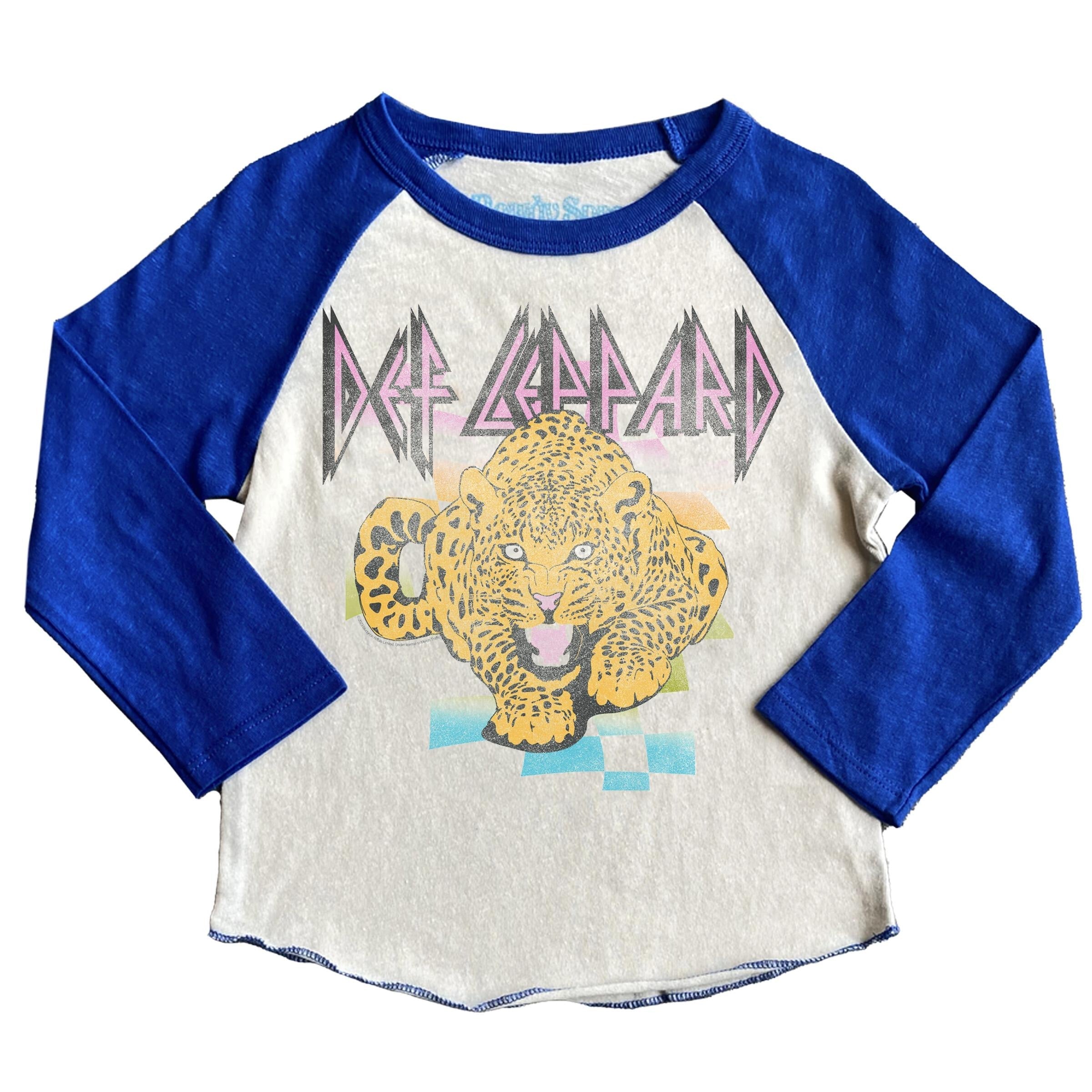 Kid Def Leppard Recycled Raglan Rowdy Sprout