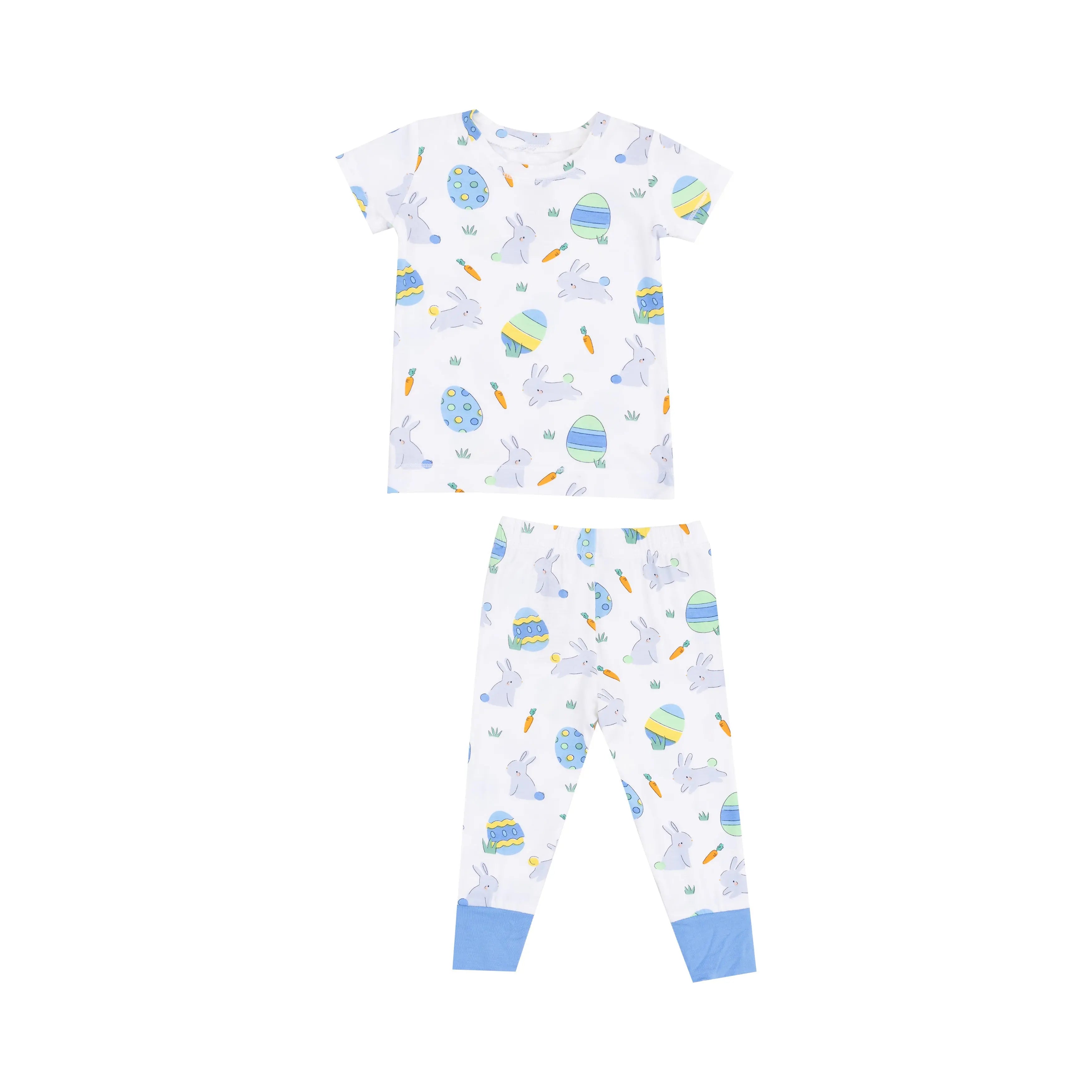 Baby Easter Bunnies Loungewear Set in Blue Angel Dear