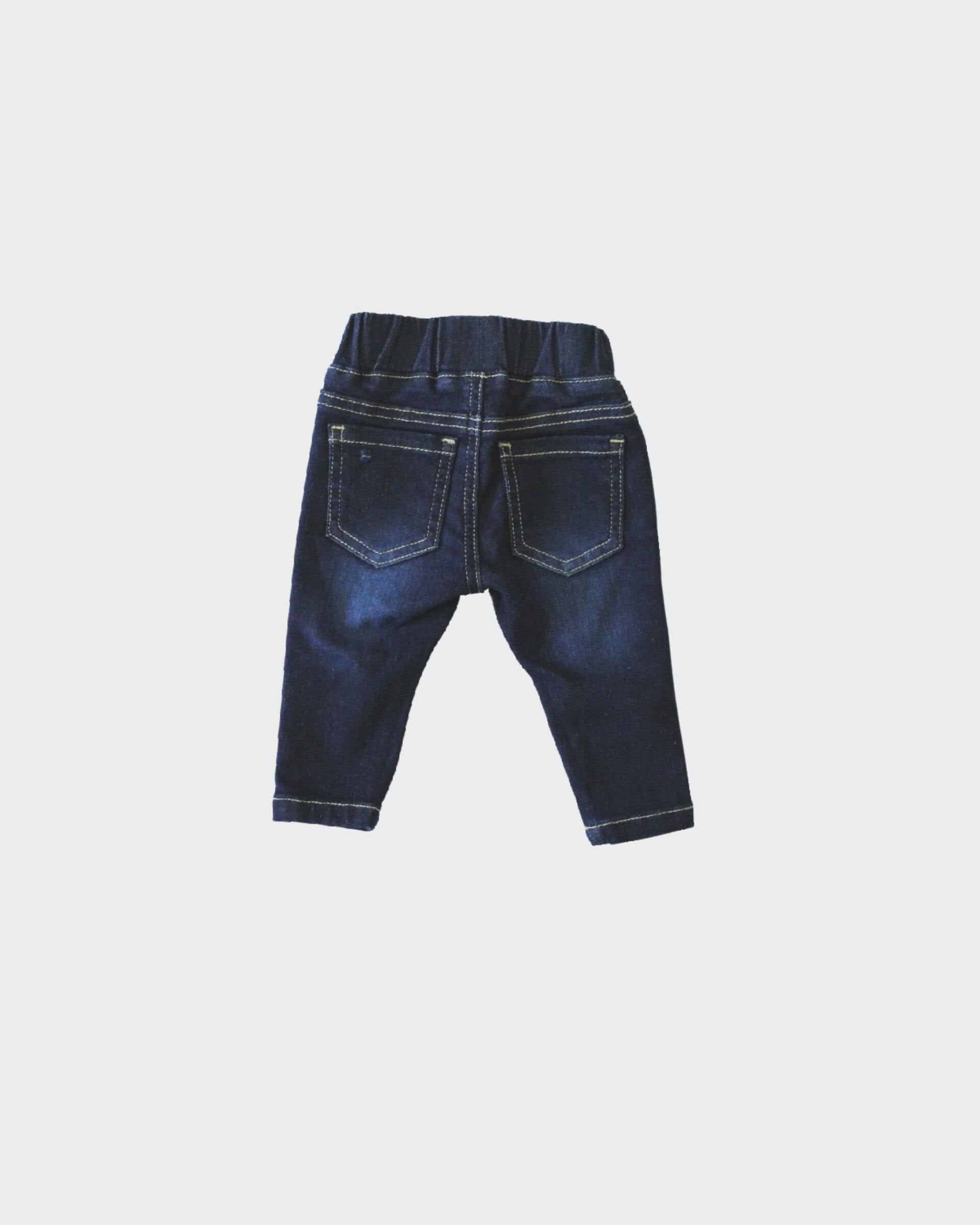 Baby Distressed Dark Wash Denim Jeans Babysprouts