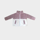 Kids Lilac Sherpa Jacket Babysprouts