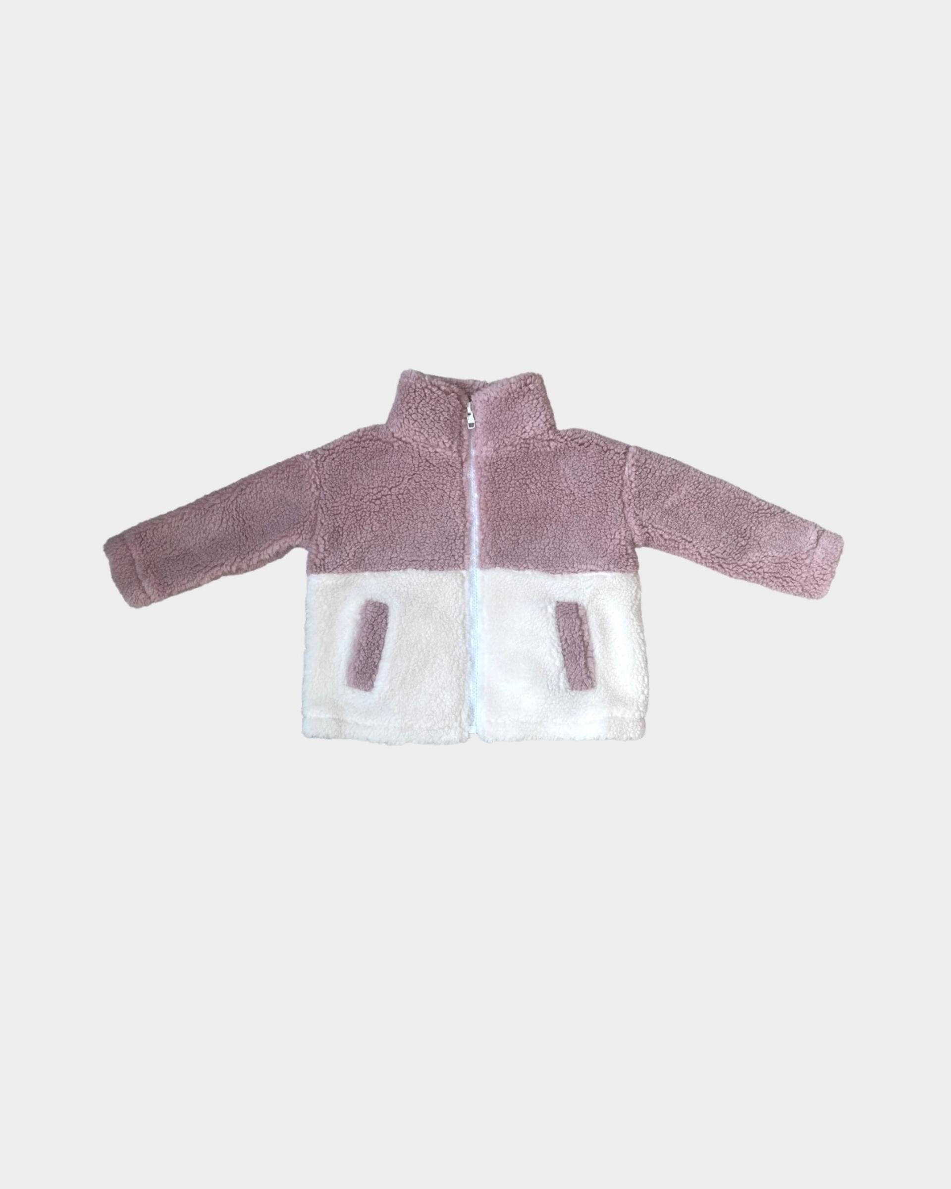 Kids Lilac Sherpa Jacket Babysprouts
