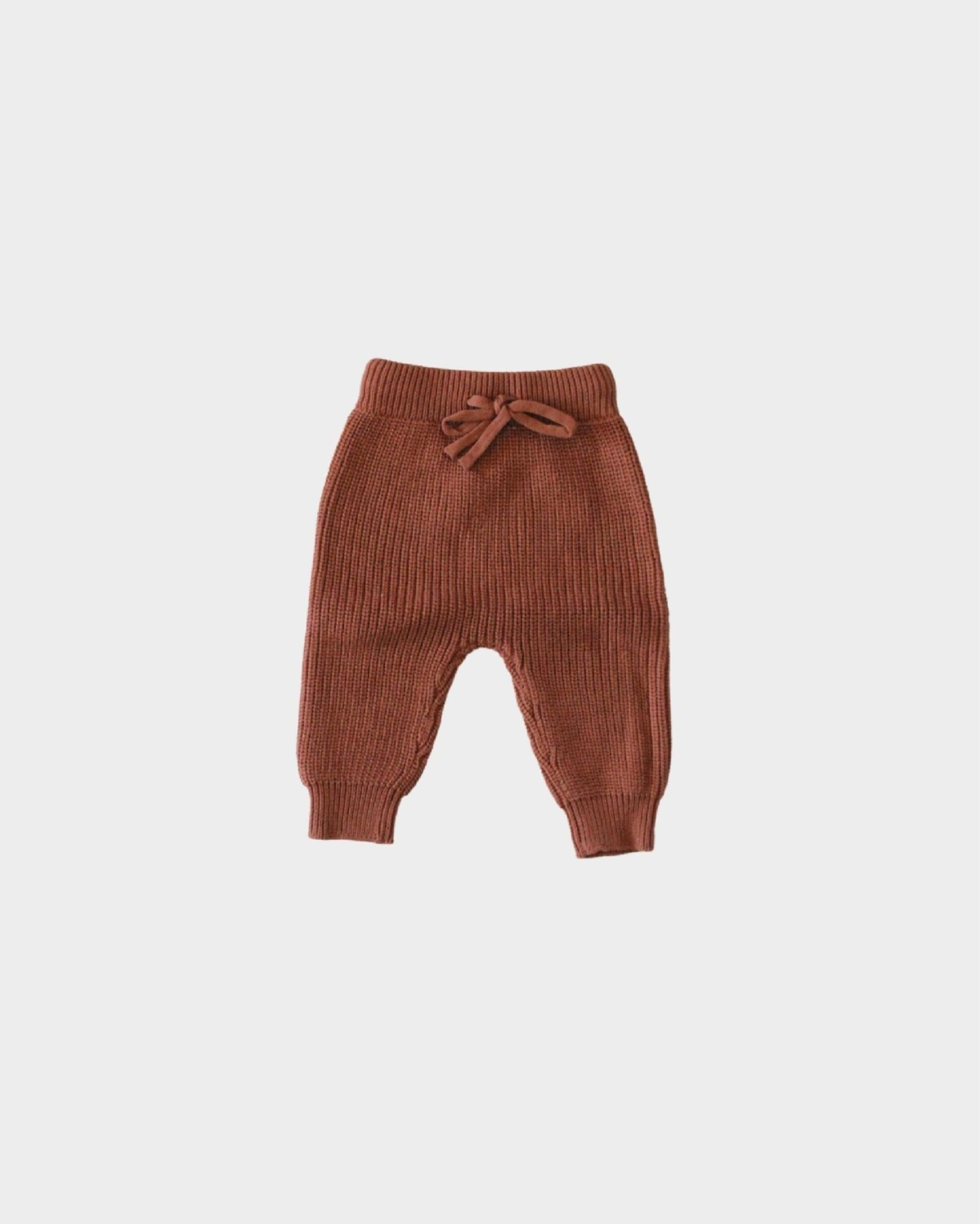 Baby Rust Knit Pants Babysprouts