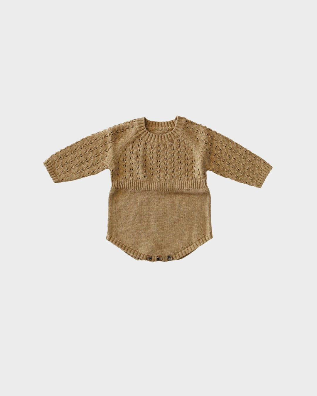Mustard Knit Sweater Romper