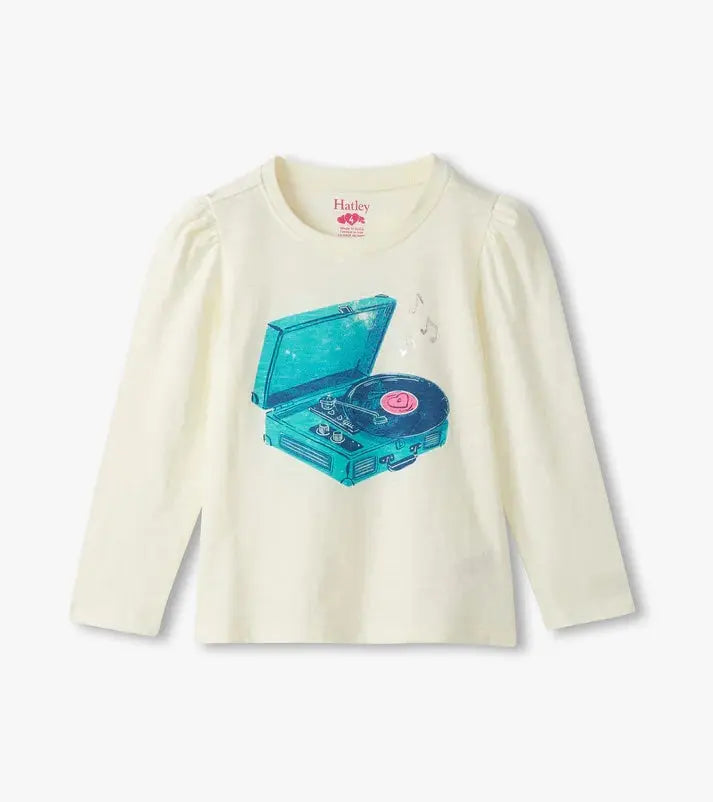 Kid Record Player Puff Sleeve Hatley Kids