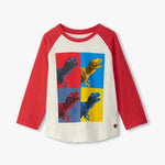 Kids Dinos Cubed Raglan Sleeve Hatley Kids